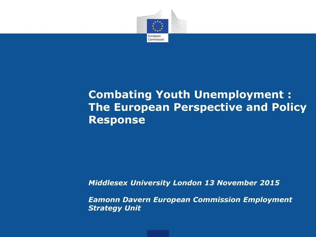 combating youth unemployment the european