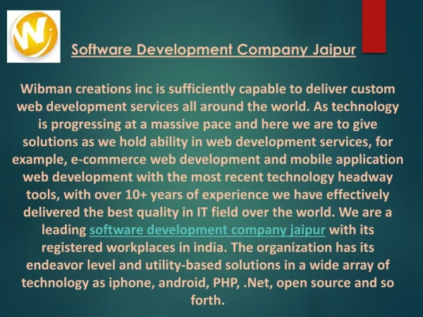 Software Development Company Jaipur