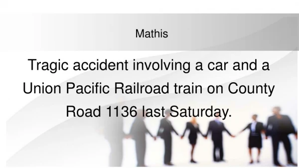 Car-Train Accident on County Road