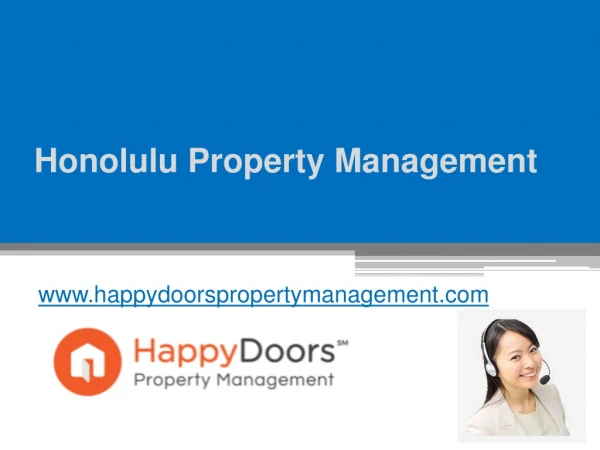 Honolulu Property Management - www.happydoorspropertymanagement.com