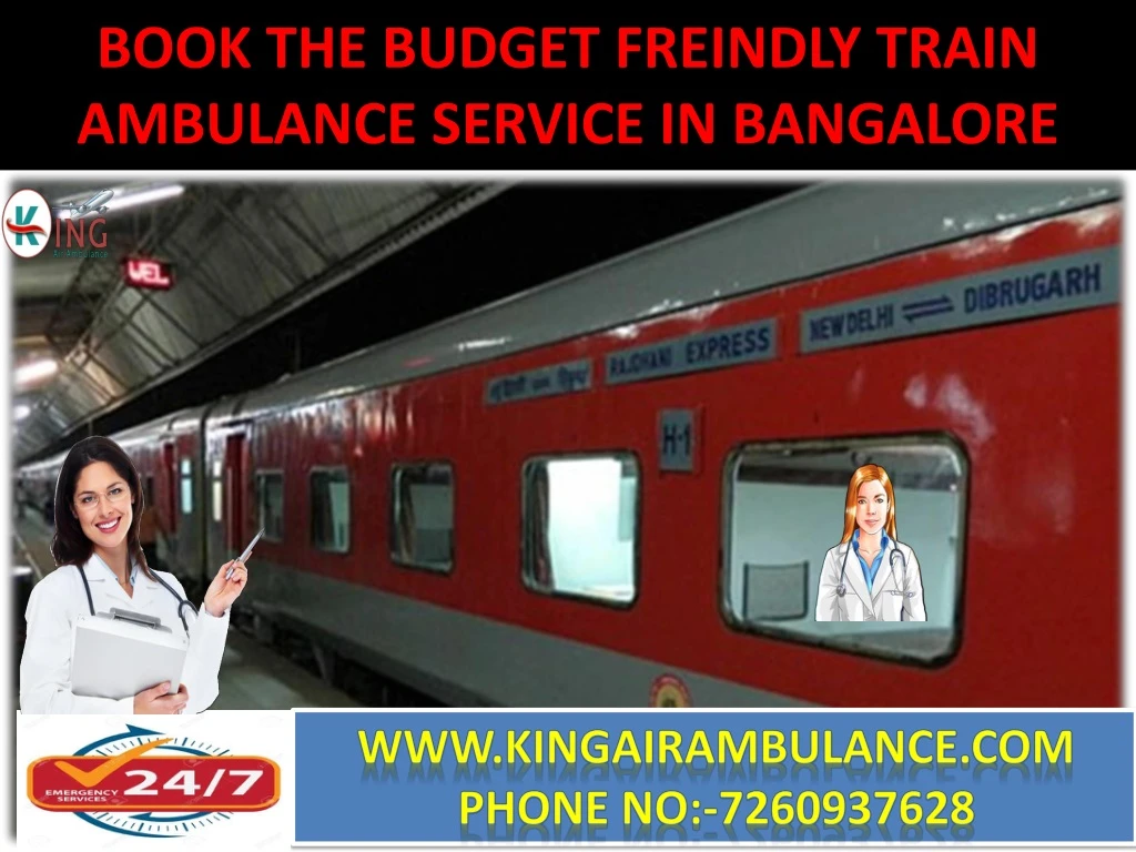 book the budget freindly train ambulance service