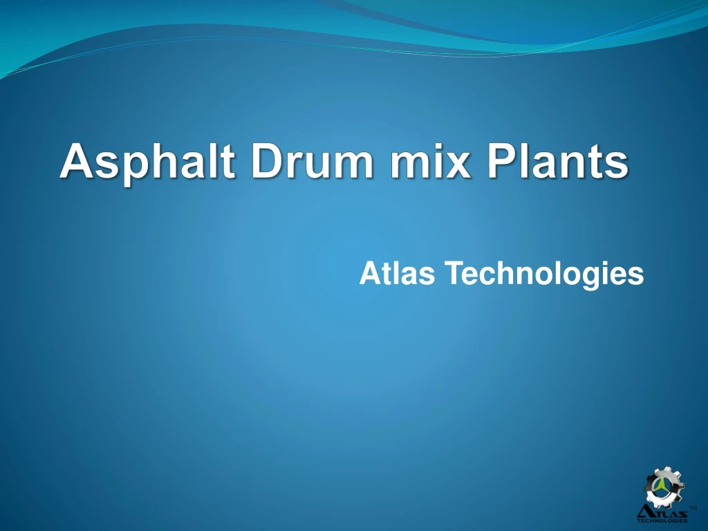 asphalt drum mix plants