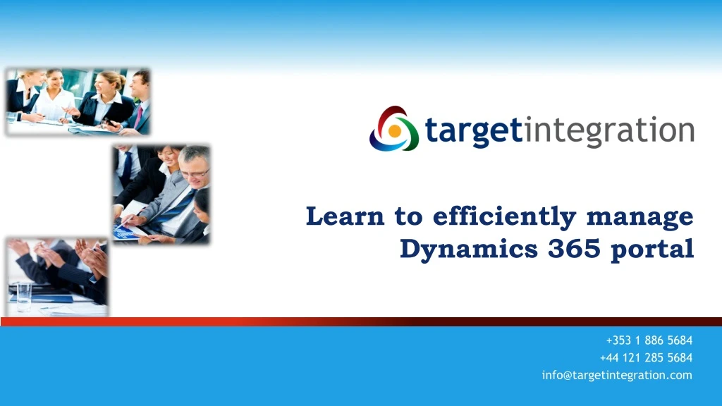 learn to efficiently manage dynamics 365 portal
