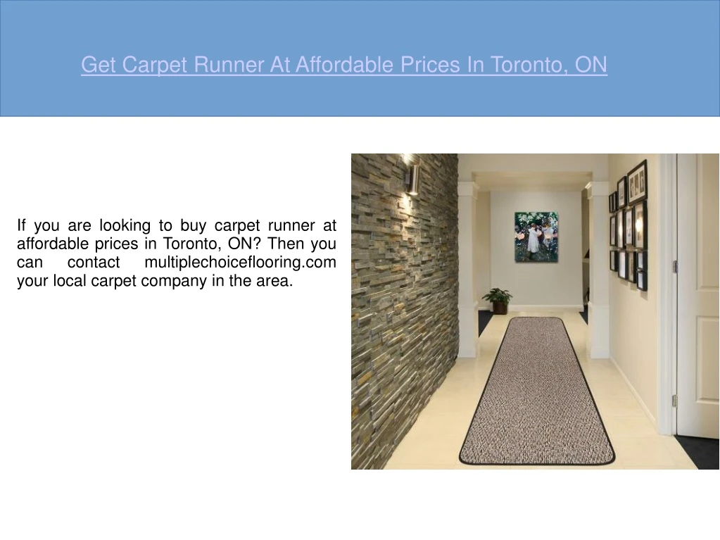get carpet runner at affordable prices in toronto
