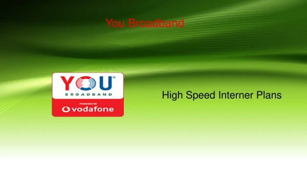 YOU Broadband | Best High Speed Internet Provider in India
