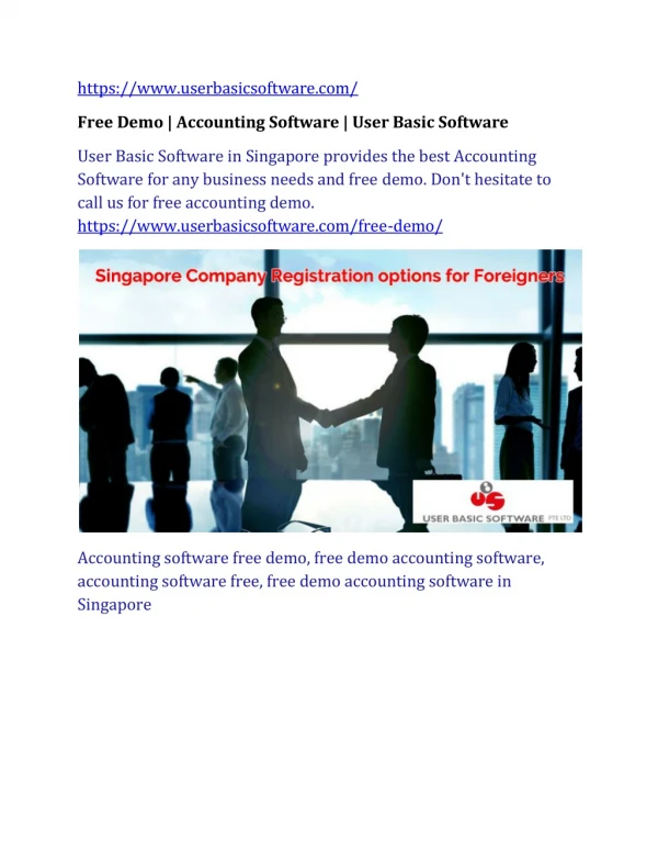 Free Demo | Accounting Software