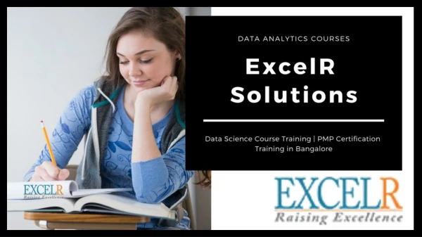 Book your Seat for Data Analytics Courses - ExcelR Solutions