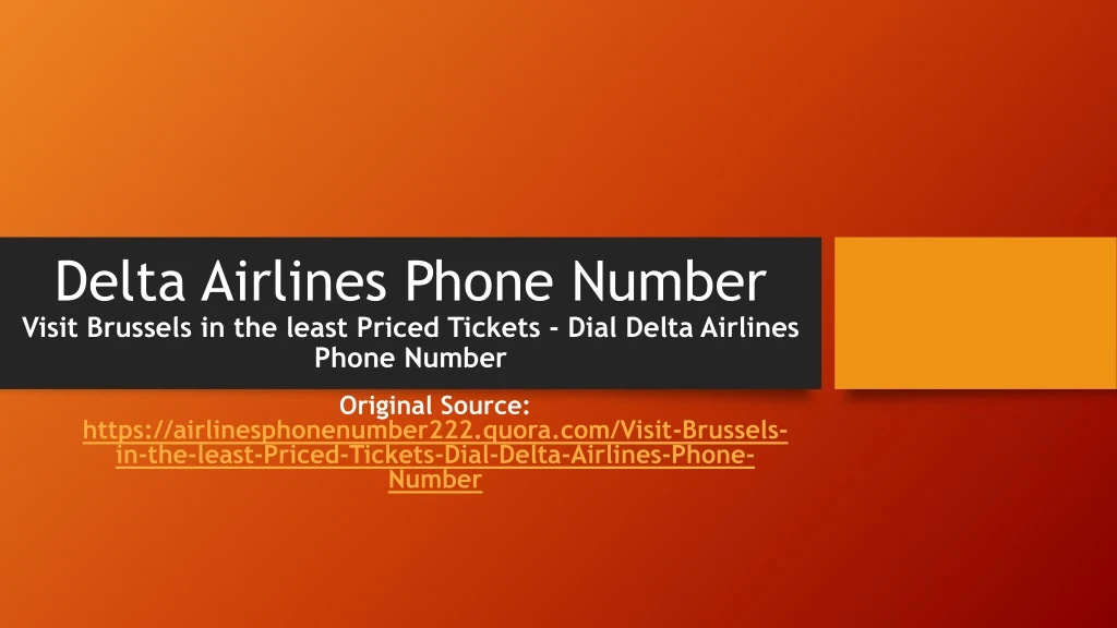 delta airlines phone number visit brussels