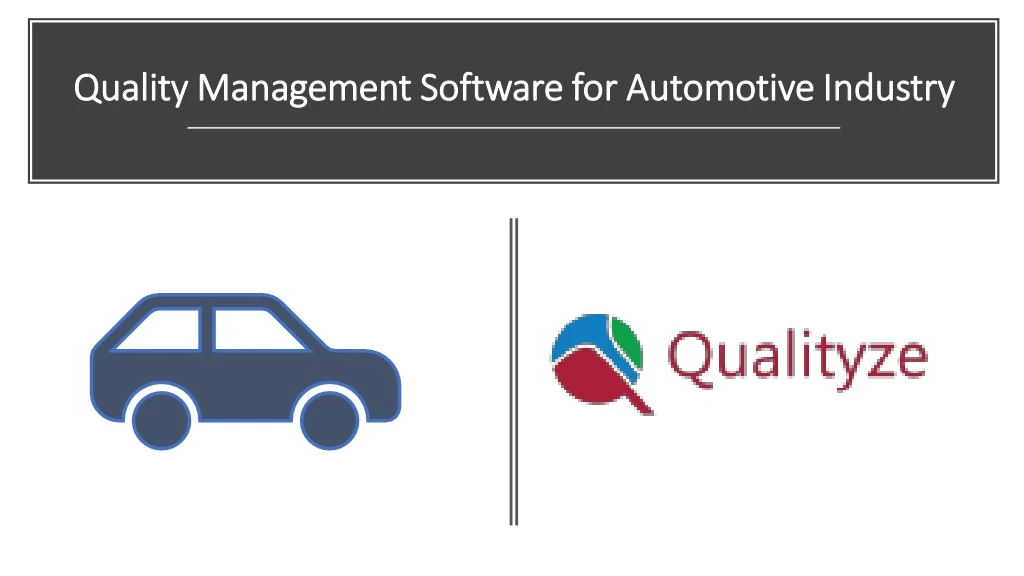 quality management software for automotive