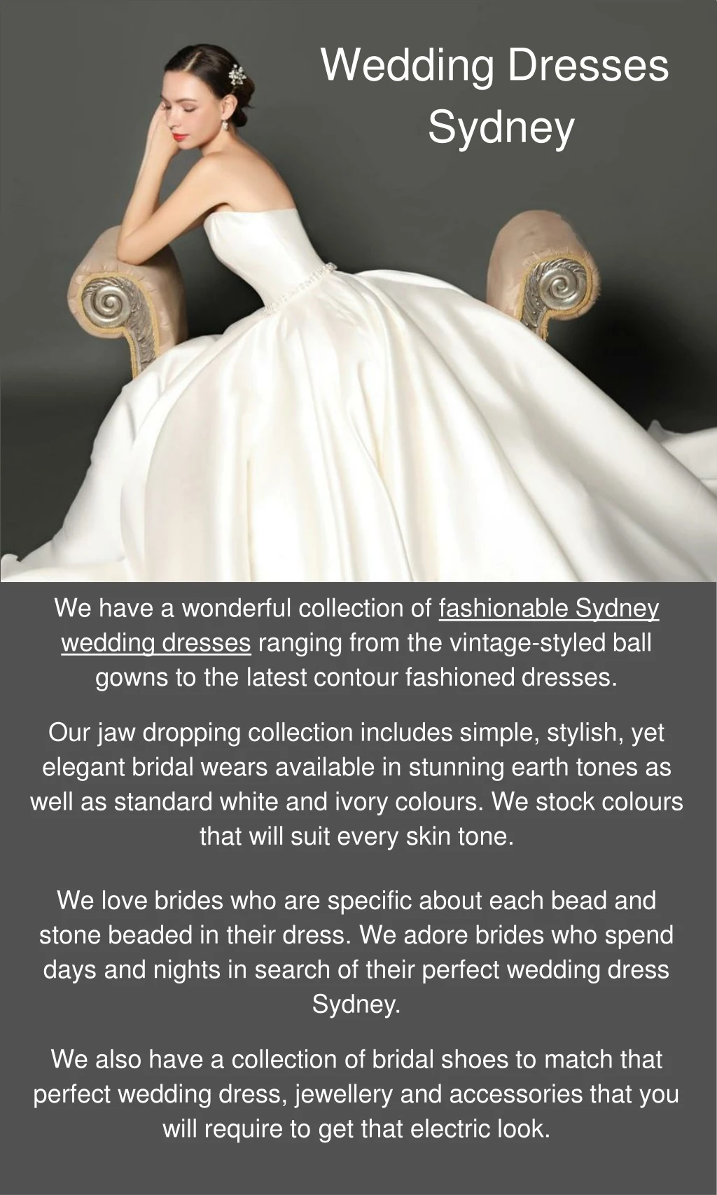 wedding dresses sydney