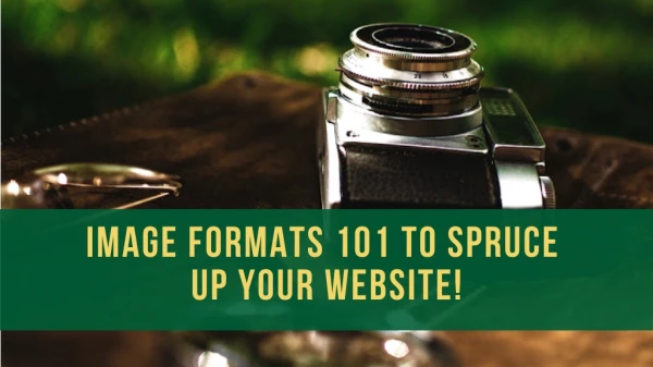Image Formats 101 to Spruce Up Your Website!