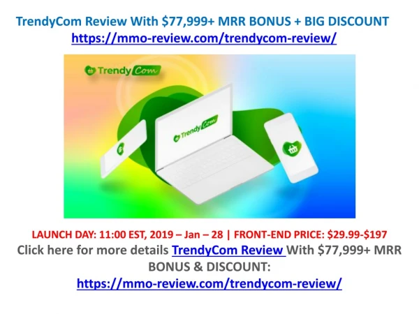 TrendyCom Review Bonus Discount OTO