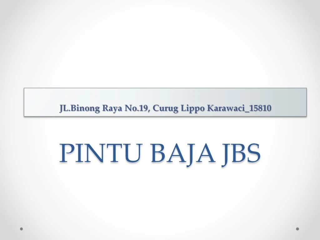 pintu baja jbs