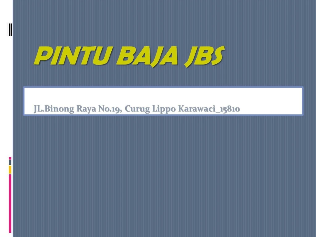 pintu baja jbs