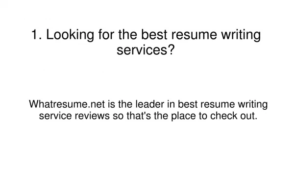 Best Resume Writing Service Reviews