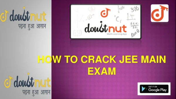how to crack jee main exam