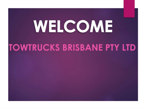 Company for Tow Truck in Brisbane
