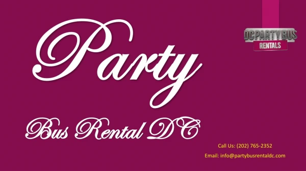 Keep the Party Fun and Affordable with Affordable DC Party Bus Rental Prices