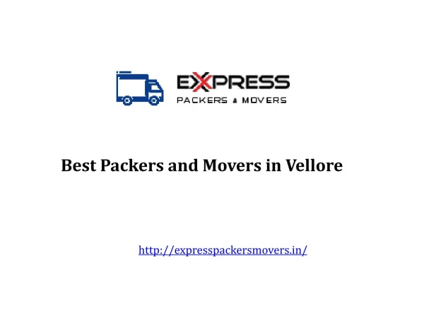 Best Packers and Movers in Vellore
