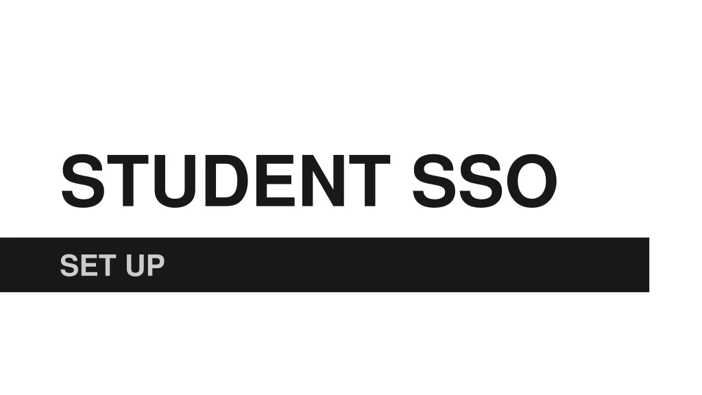 student sso