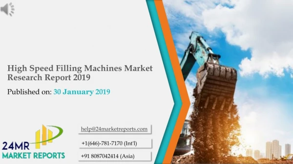 High Speed Filling Machines Market Research Report 2019