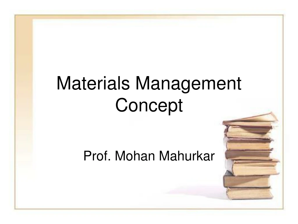 materials management concept