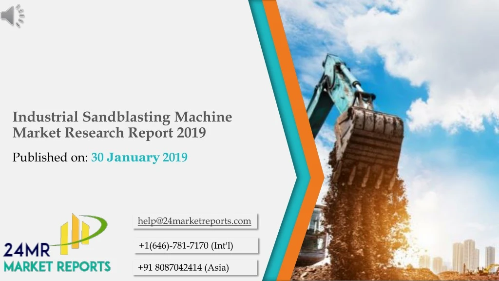industrial sandblasting machine market research report 2019