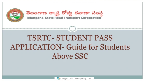 TSRTC- STUDENT PASS APPLICATION- Guide for Students Above SSC