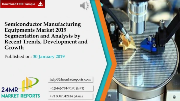 Semiconductor Manufacturing Equipments Market Research Report 2019