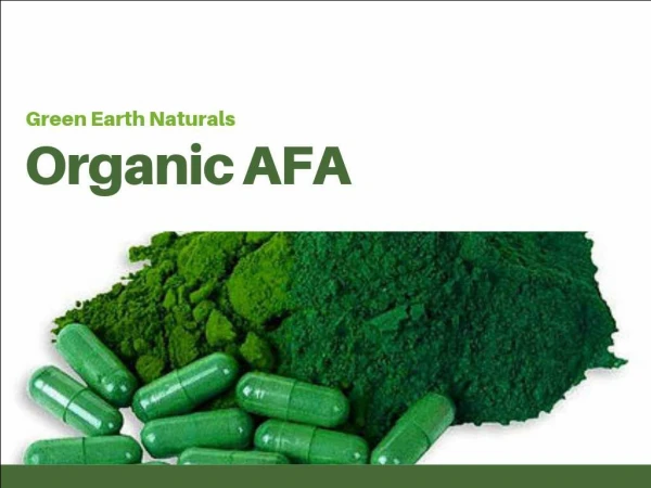 Organic AFA