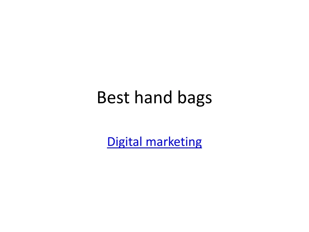 best hand bags