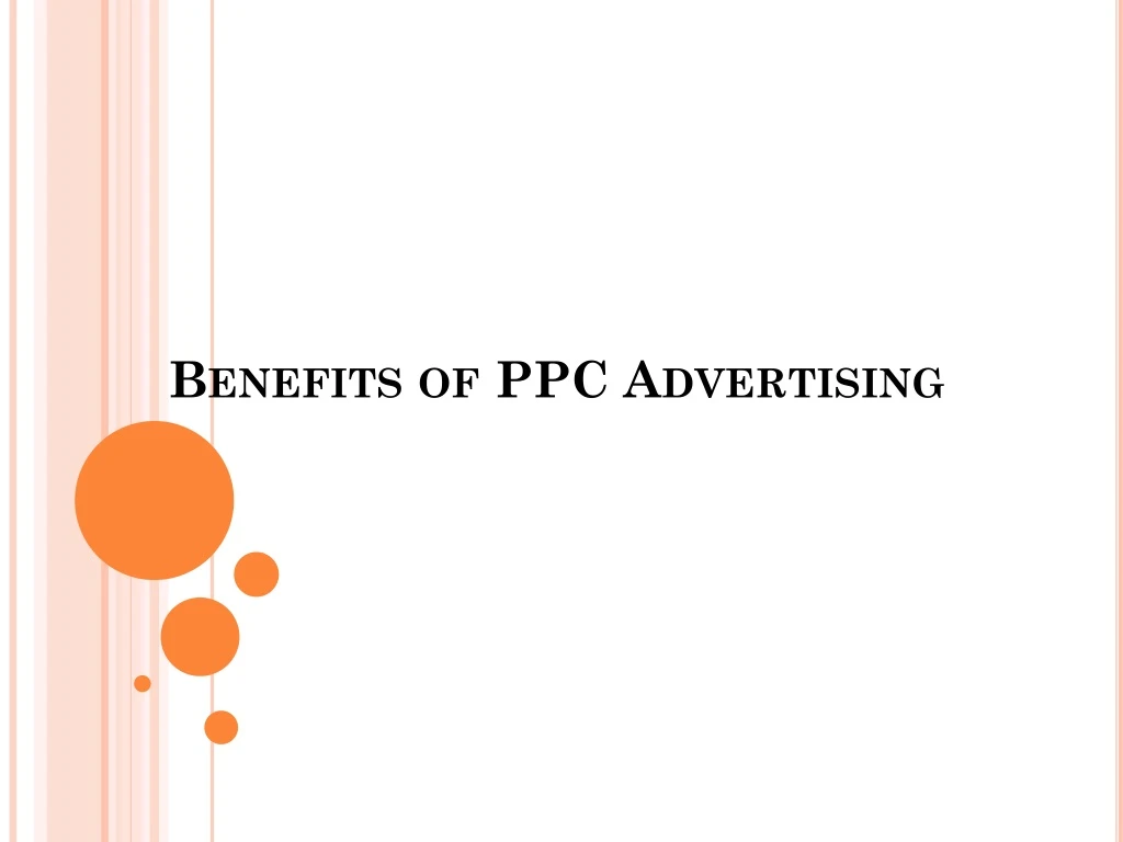 benefits of ppc advertising