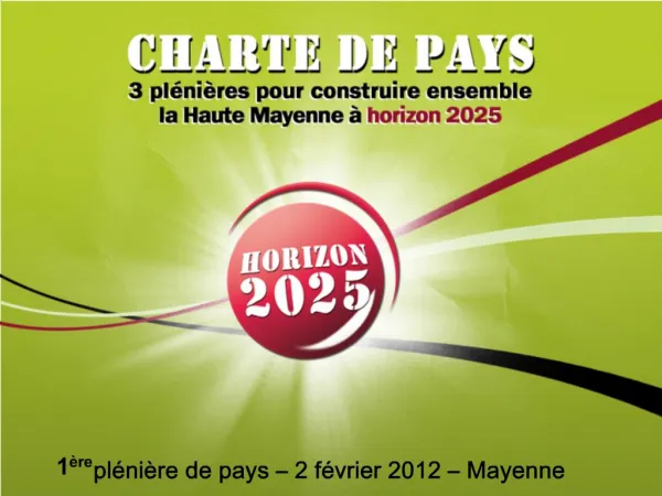 1 re pl ni re de pays 2 f vrier 2012 Mayenne
