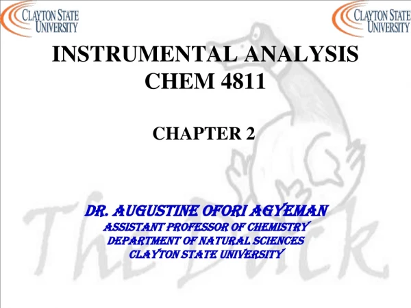 INSTRUMENTAL ANALYSIS CHEM 4811