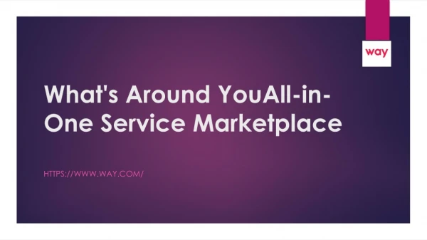 What's Around You All-in-One Service Marketplace