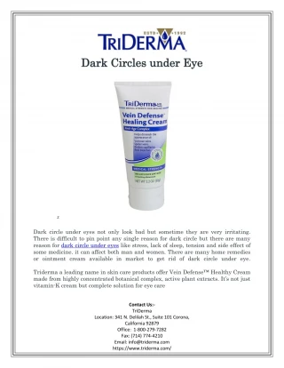 Dark Circles under Eye - slide 1