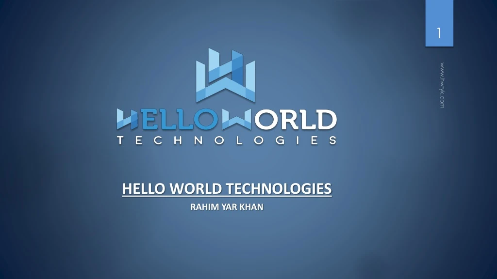 hello world technologies rahim yar khan