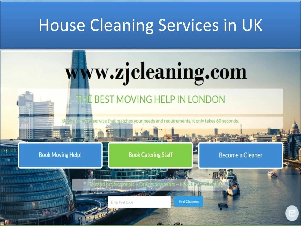 house cleaning services in uk