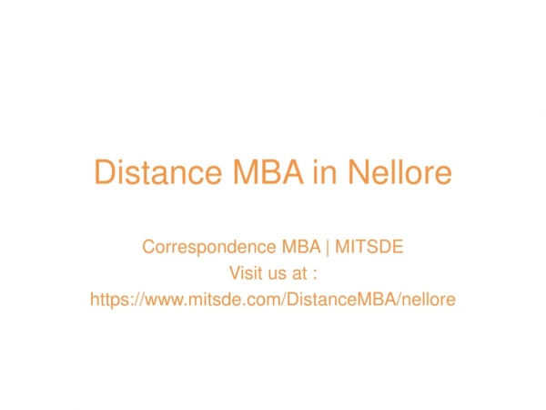Distance Management Courses | Distance MBA In Nellore | MIT School of Distance Education