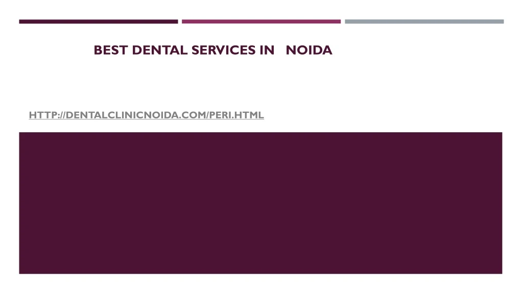 best dental services in noida