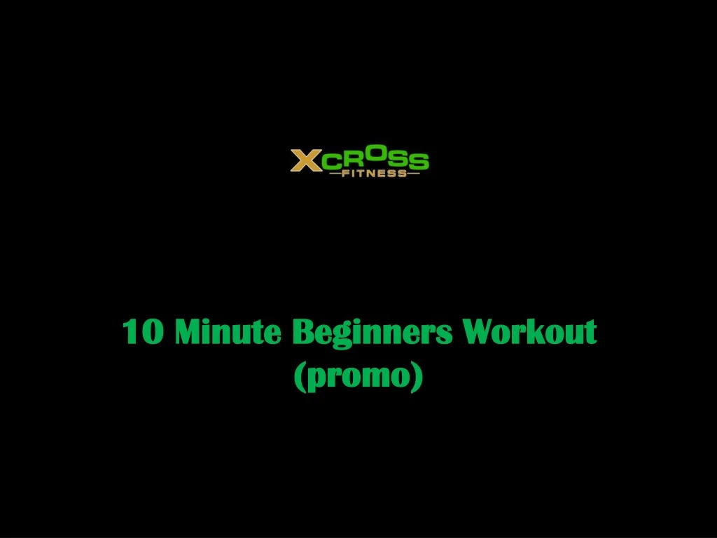 10 minute beginners workout promo