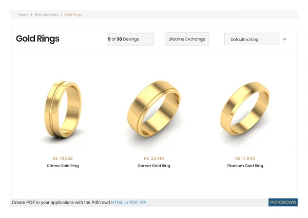 Gold ring price