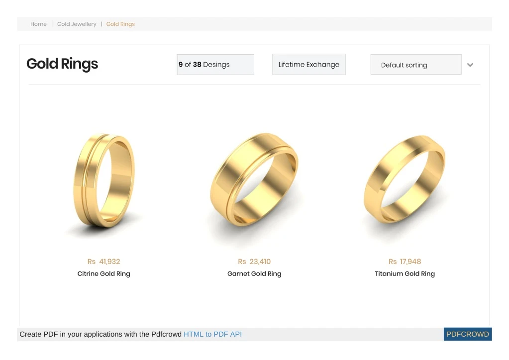 home gold jewellery gold rings