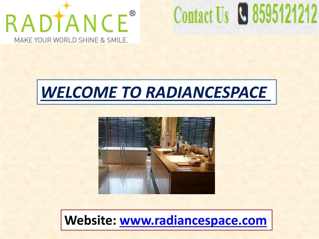 welcome to radiancespace