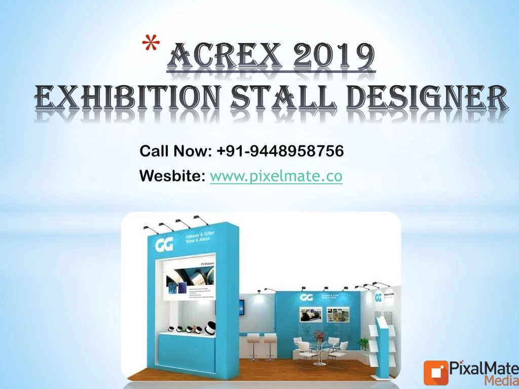 acrex 2019 exhibition stall designer