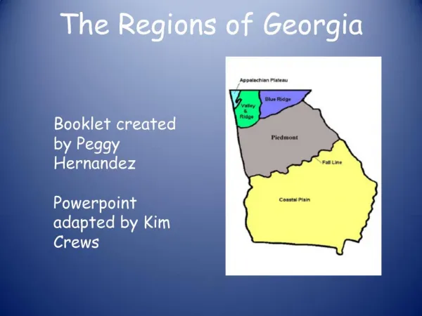 The Regions of Georgia