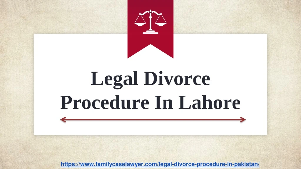 legal divorce procedure in lahore