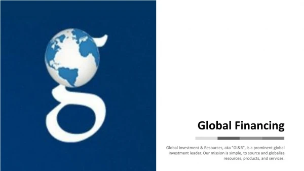 GI&R - Investments, Natural Resources, Defenses, Aviation, and Globalization