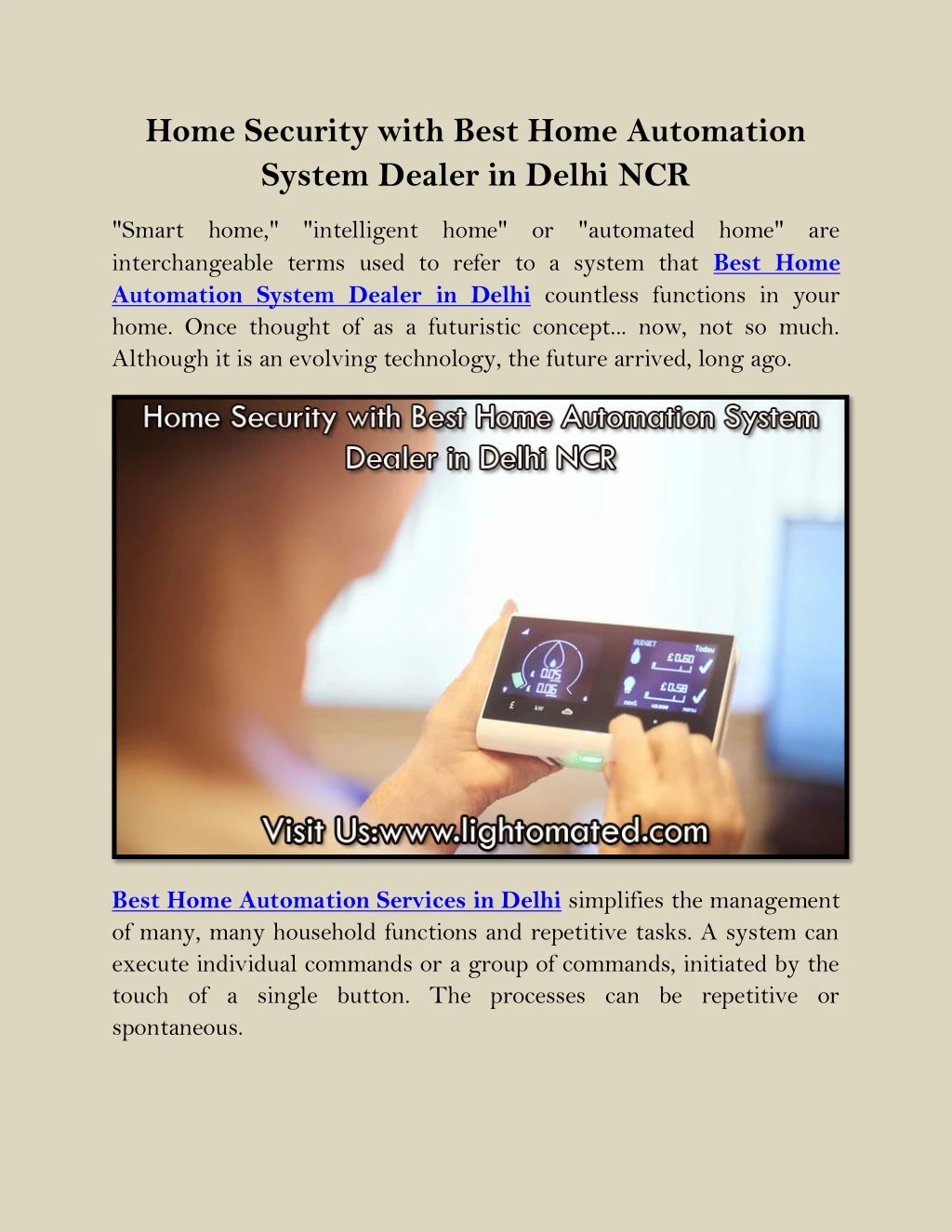 home security with best home automation system