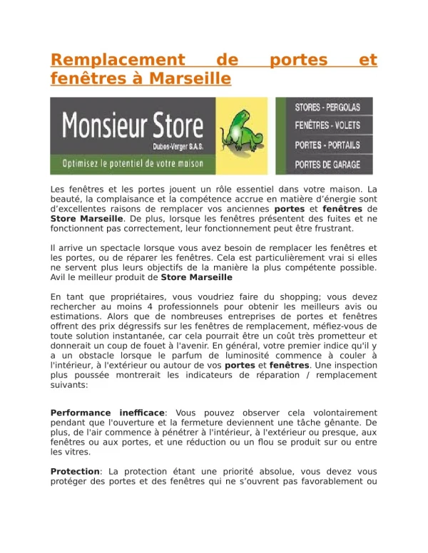 remplacement de portes et fen tres marseille
